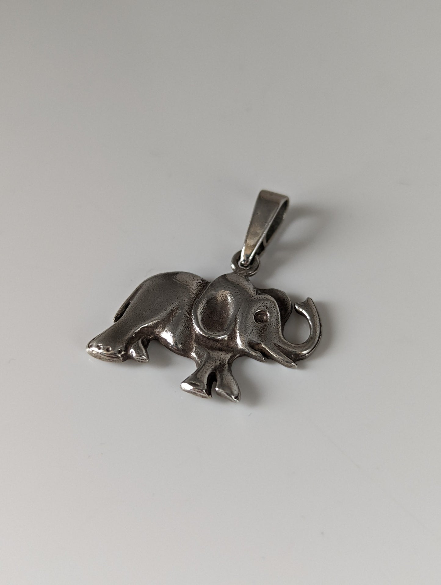 Silver Steed Elephant Silver Pendant