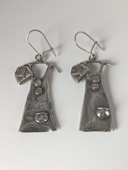 Silver Steed Outfit Dropped Earrings