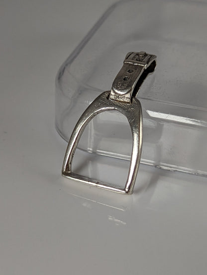 Silver Steed Stirrup Silver Pendant