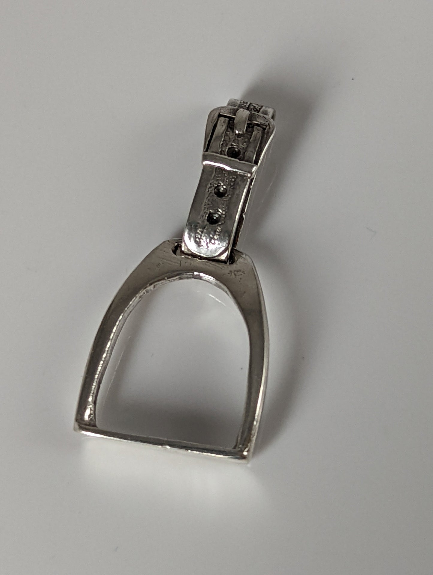 Silver Steed Stirrup Silver Pendant