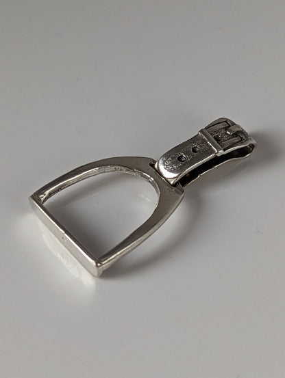 Silver Steed Stirrup Silver Pendant