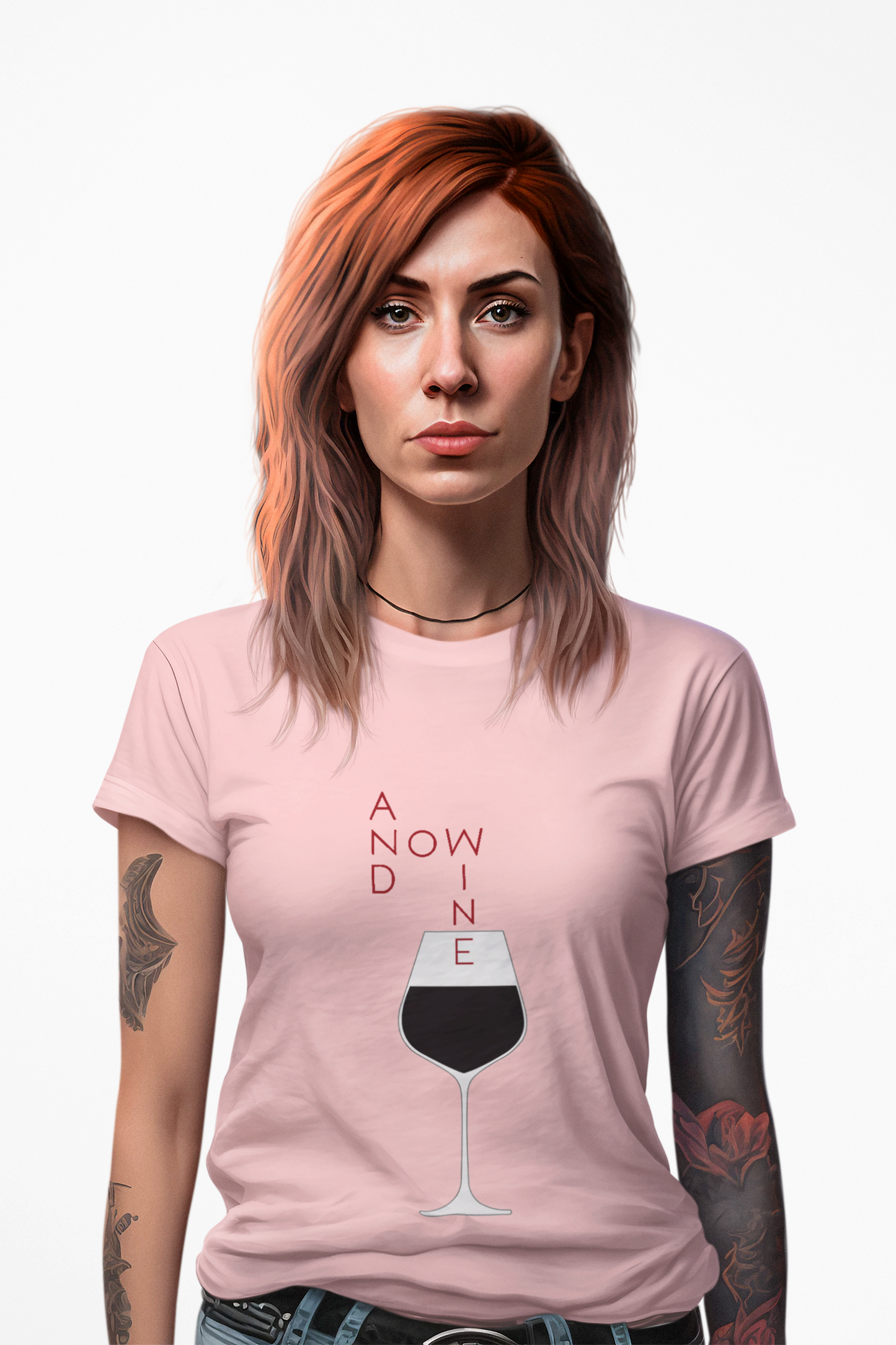 Funny Wine Lover Women's T-Shirt - And Now Wine Graphic Tee for Wine Enthusiasts