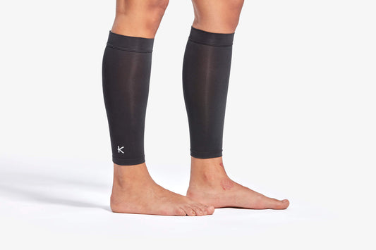 KYMIRA Infrared Pro Calf Sleeves in sleek design, crafted for graduated compression and enhanced athletic performance.
