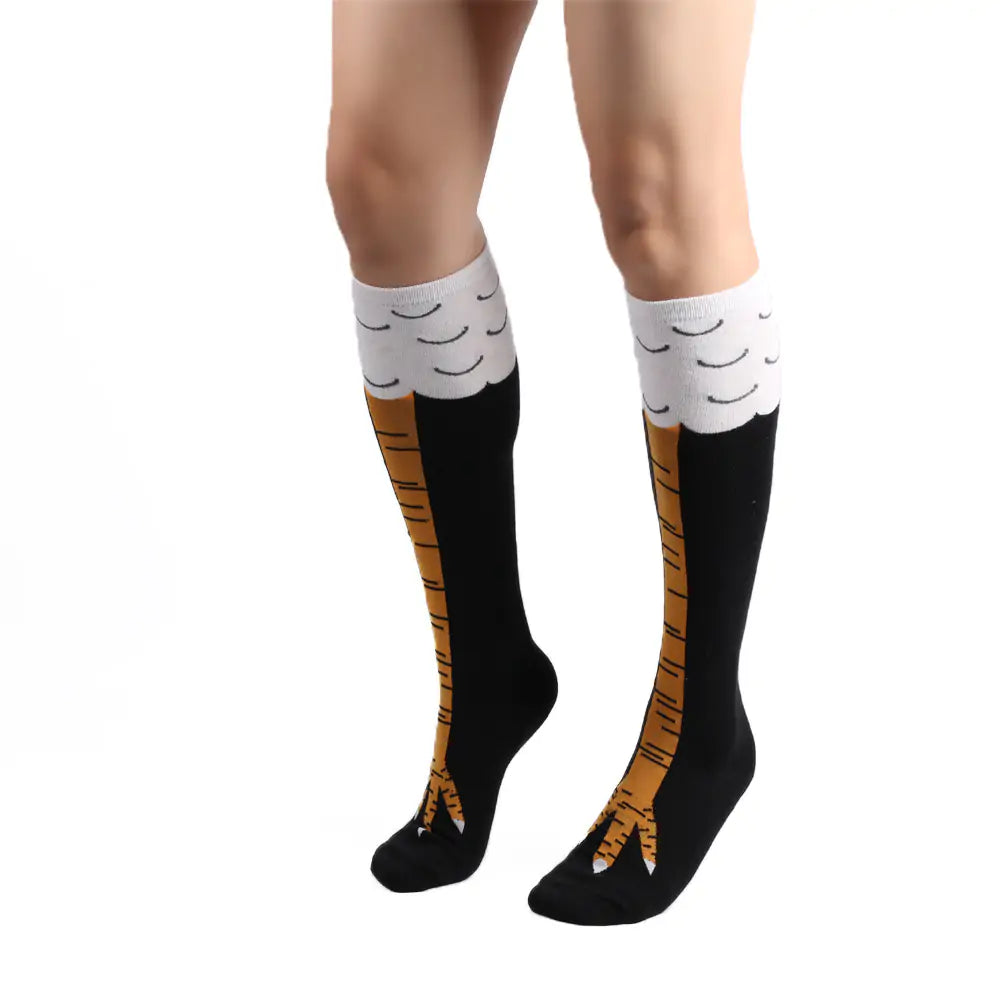 LWomen's Novelty Printed Animal legs Long Funny Socks Cosplay Halloween