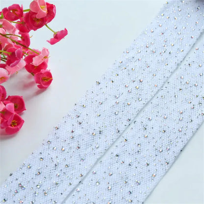 Sophisticated white Womens Seductive Sexy Erotic Lingerie Stockings embellished with sparkling rhinestones, an essential for a luxurious and alluring intimate collection.