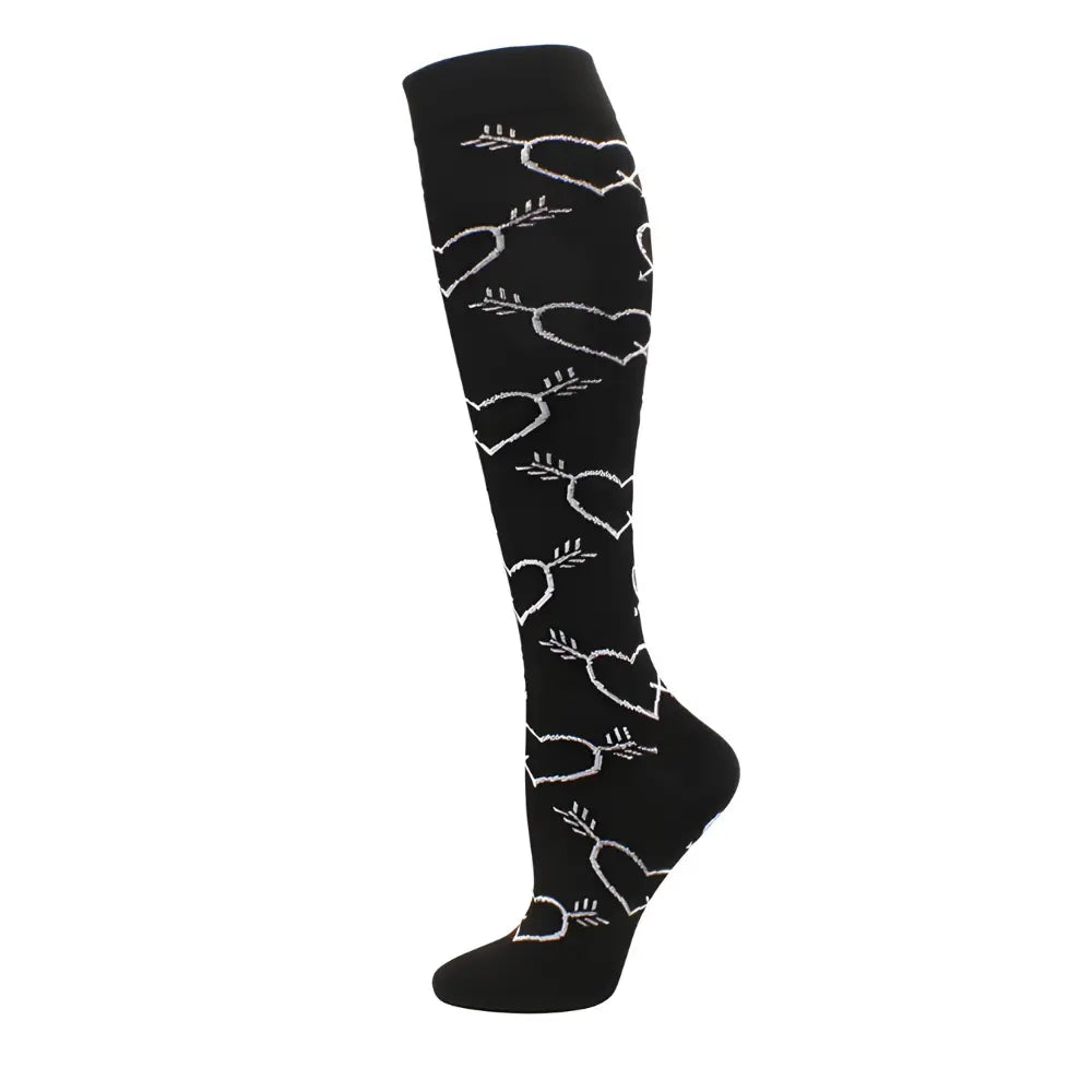 Women's knee length Compression Travel Socks