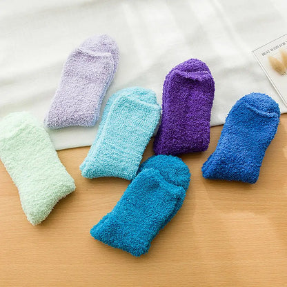 Luxury Women's Soft Fluffy Vibrant Socks by Dazzling Dreams Studio, showcasing premium cotton blend material in an array of vibrant colours, perfect for all-day comfort and stylish wear.