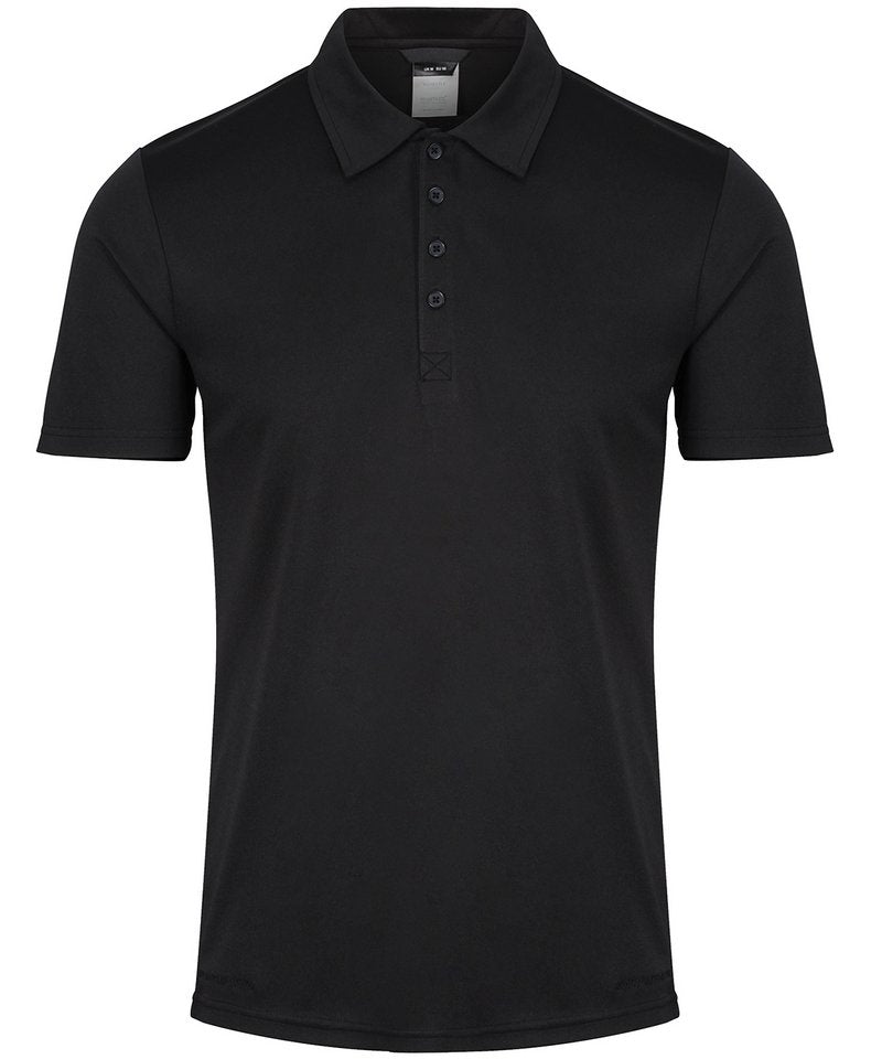 Elegant recycled polyester polo shirt for men, featuring a sophisticated 3 button placket and breathable fabric, sizes XS to 3XL available.