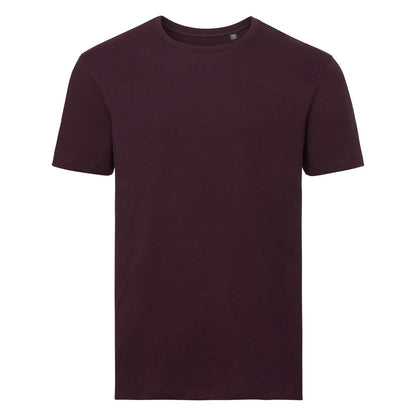 The elegant design of a luxury organic cotton men's t-shirt, perfect for casual or smart-casual occasions, tailored for the modern man.