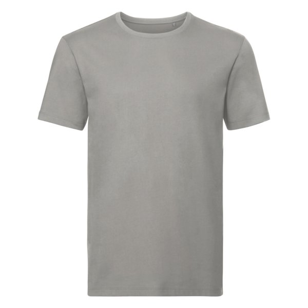Luxurious organic cotton men's t-shirt featured in contemporary fit, showcasing elegance and comfort, perfect for stylish everyday wear.
