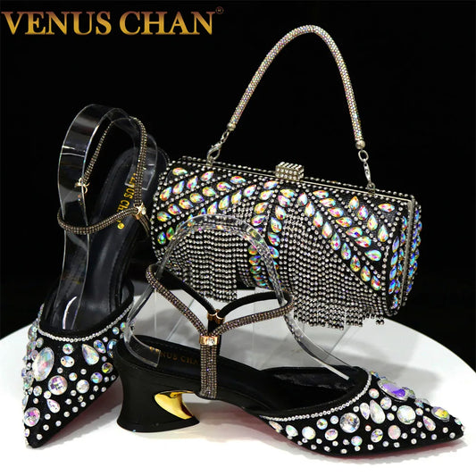 Venus Chan Elegant Lace High Heels for Women, featuring delicate lace detailing and stylish spike heels, perfect for glamorous parties and events.