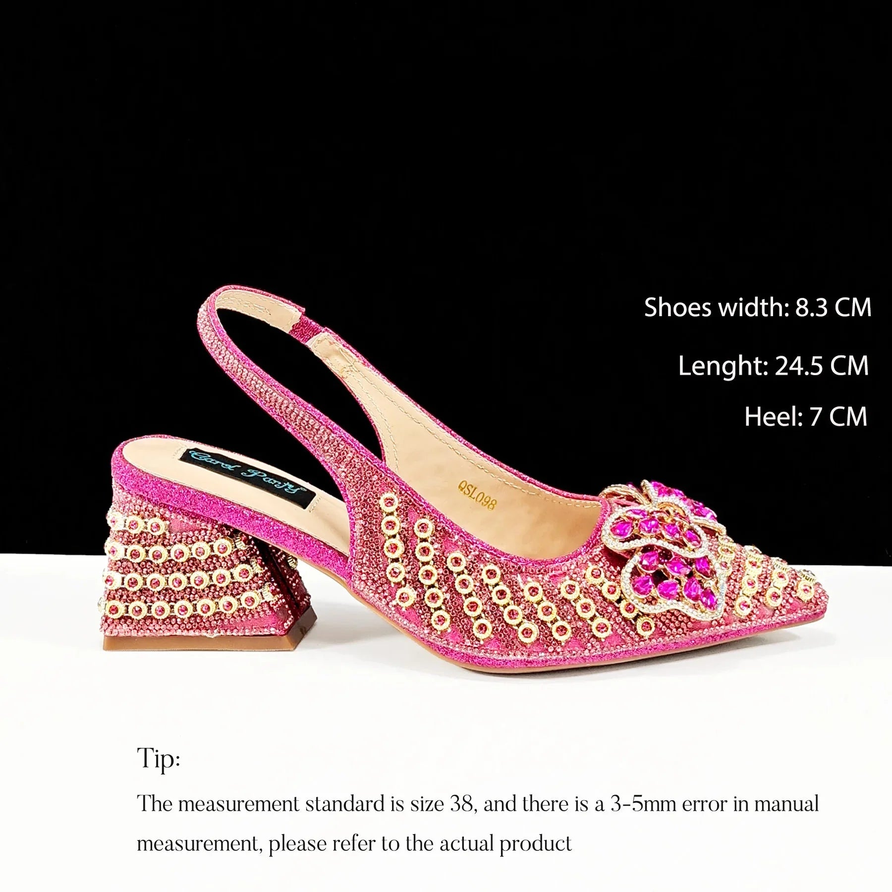 Elegant QSGFC Sky Blue High Heel Clutch Pumps featuring luxurious full diamond embellishment, perfect for upscale events.