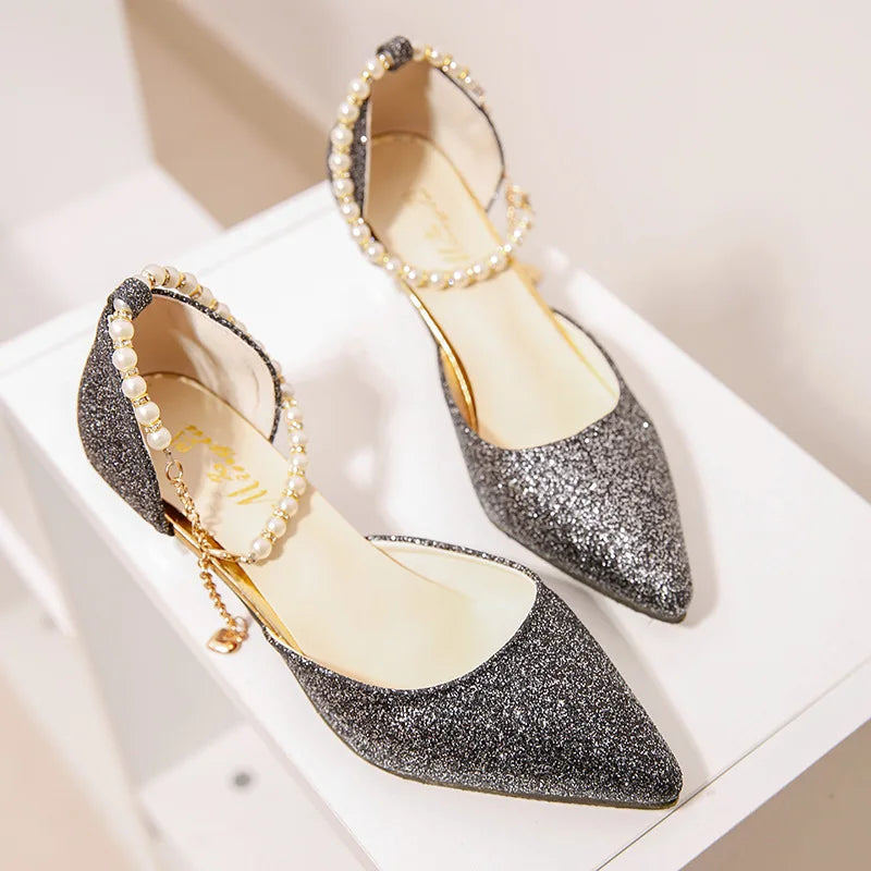 Stylishly designed pointed toe pumps for women, embodying elegance and comfort for special celebrations.