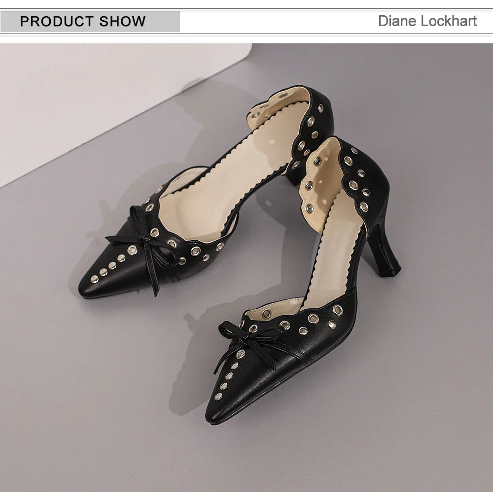 Side profile of luxurious women's slip-on high heel sandals with thin heels, tailored for a sophisticated fit.