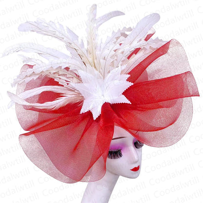 Chic and sophisticated women's fascinators with solid design, perfect for adding an elegant touch to any wedding or royal gathering.