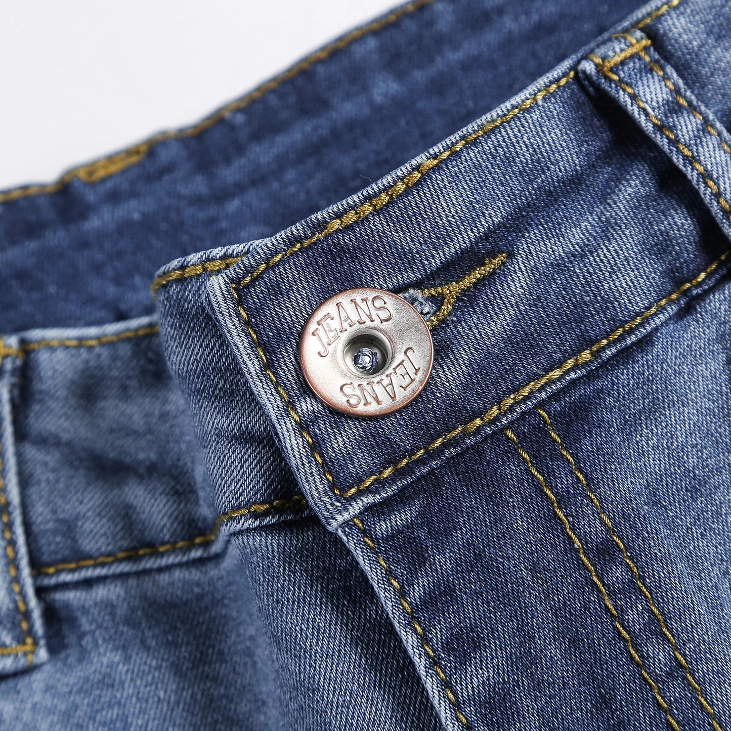 Elegant design of Luxury Men's Ripped Skinny Jeans, highlighting the distressed look and premium denim fabric.