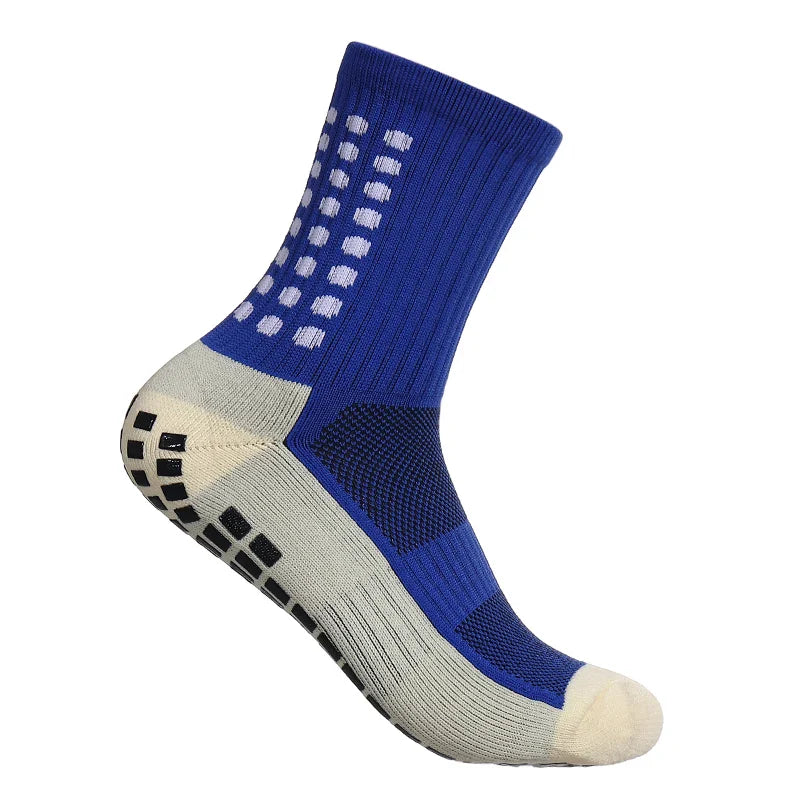 Sophisticated men’s football socks by MagiMobo, designed with a non-slip grip for professional athletes and serious sports enthusiasts.