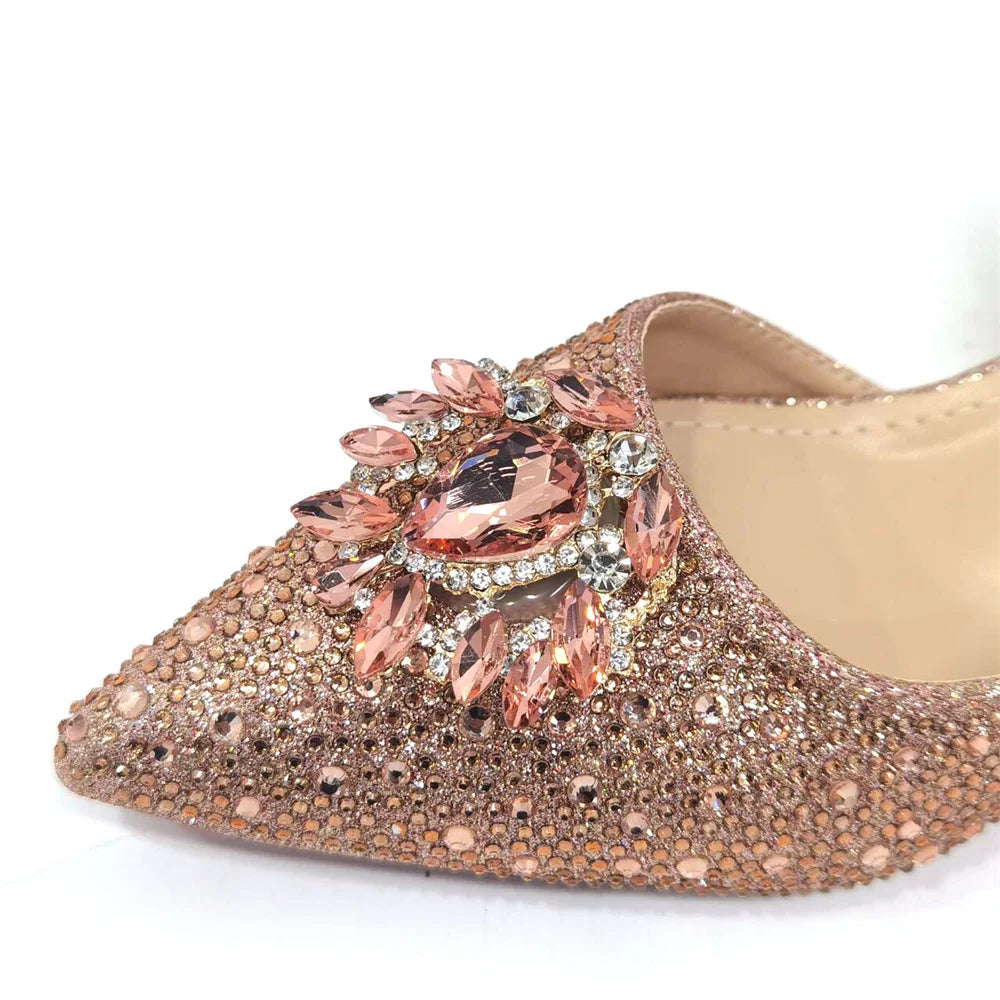 Elegant Champagne Italian Hollow Design women's sandals from Hot Trends Area, showcasing a sophisticated look perfect for parties.