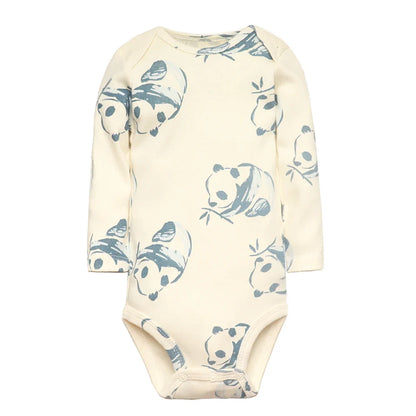 Deluxe 5-piece bodysuit collection for baby boys, showcasing vibrant cartoon designs and made from high-quality cotton for maximum comfort.