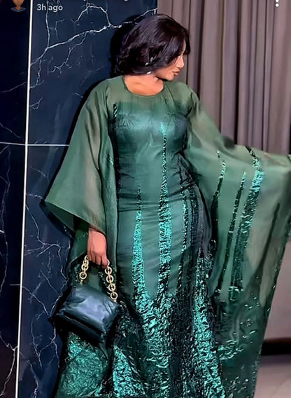 Luxury embroidered Nigerian tulle lace fabric suitable for bridal gowns, featuring intricate organza details in a stunning design.