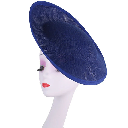 Luxurious 30CM round fascinator base, ideal for DIY hair accessories and formal event millinery caps; perfect for women's wedding fascinators crafted from high-quality polyester.