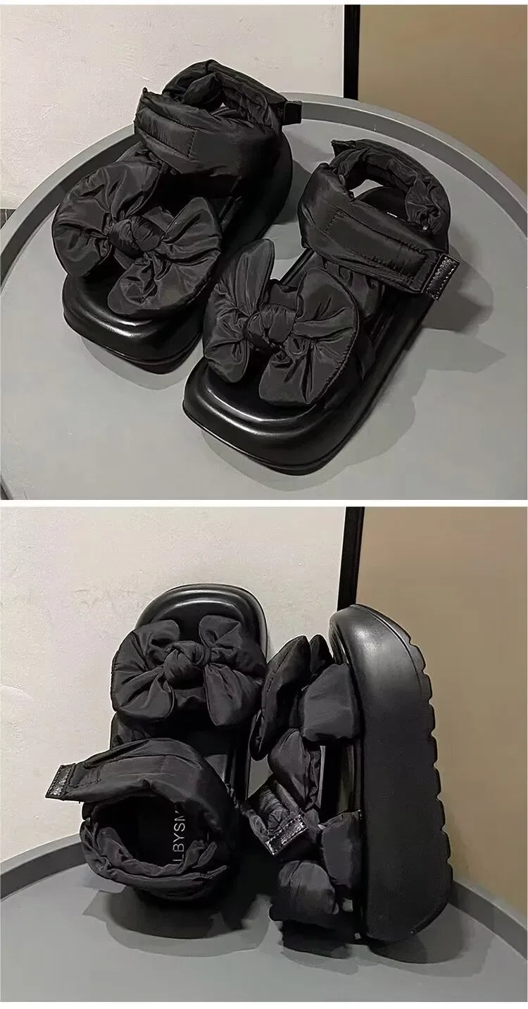 Stylish Roman gladiator sandals with high heel and platform, ideal for both casual outings and upscale beach events.