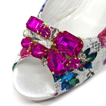 Stylish Venus Chan footwear for women featuring luxurious spike heels and bling elements, emphasizing comfort and elegance for modern fashion.