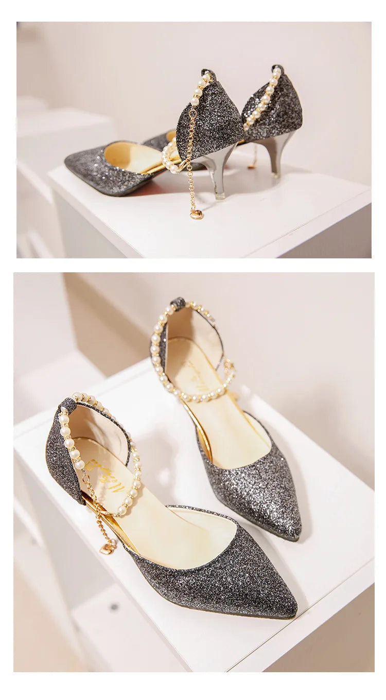 Stylish super high heel pumps crafted for women, elegantly designed for dressy events and sophisticated outings.