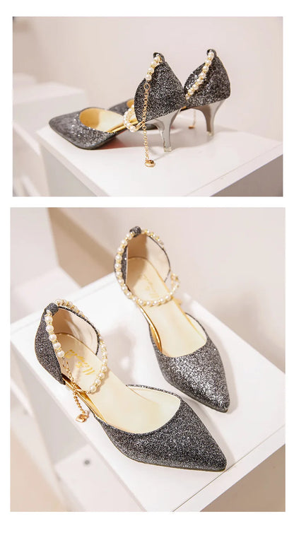 Stylish super high heel pumps crafted for women, elegantly designed for dressy events and sophisticated outings.