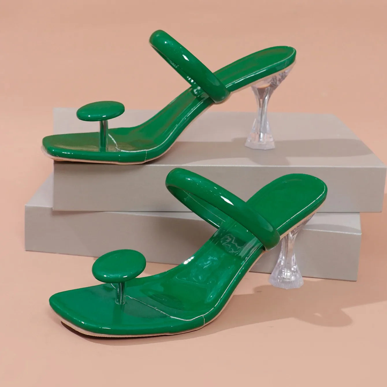 Sophisticated high heel ankle buckle sandals, a must-have accessory for elegant summer looks.