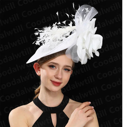 Elegant Purple Women's Fascinator Hat, ideal for weddings and special events, featuring a unique pillbox design.