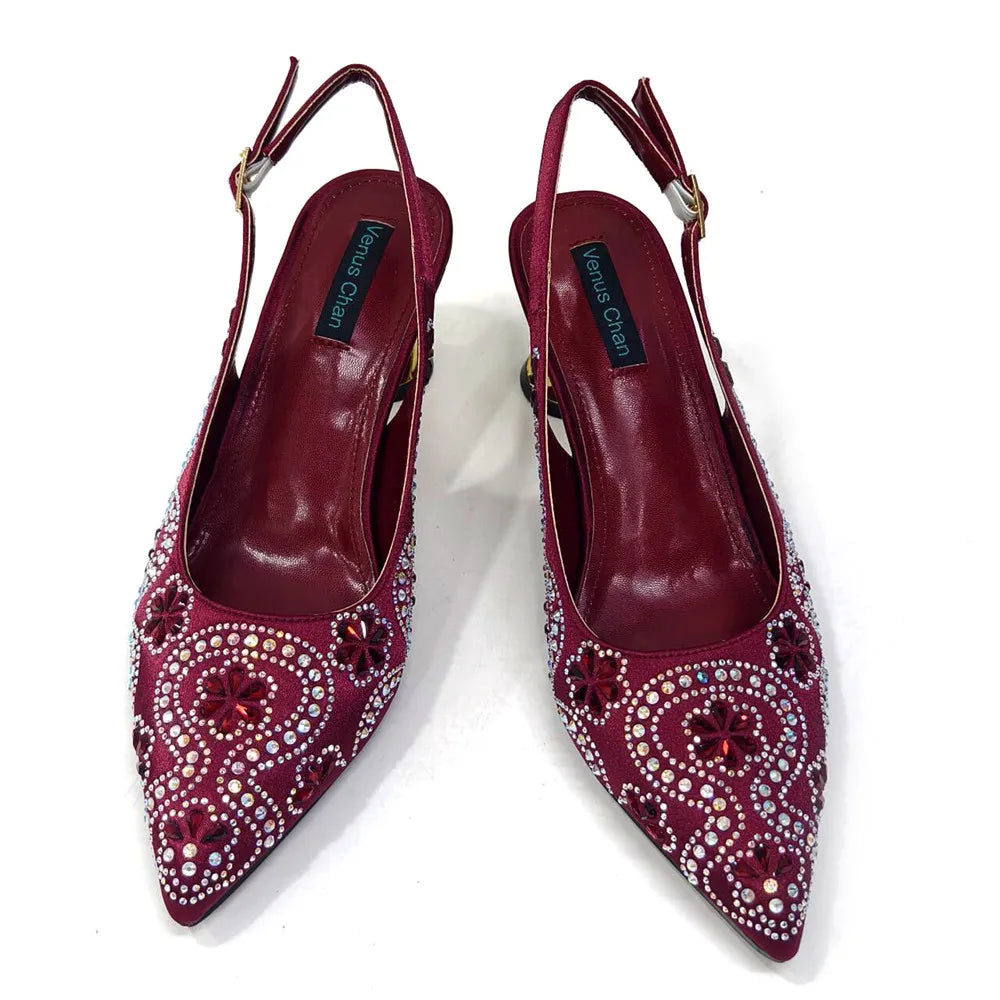 Fashionable fuchsia shoe and handbag set, exuding elegance for modern women, from Hot Trends Area.