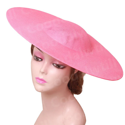 40CM luxury fascinator base for elegant DIY hair accessories, perfect for women attending Derby or wedding events.