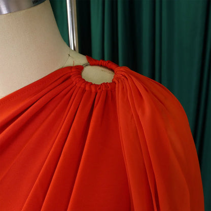 Chic high waisted jumpsuit with flying sleeves for women, available in luxurious sizes S to XXXL, perfect for stylish outings.