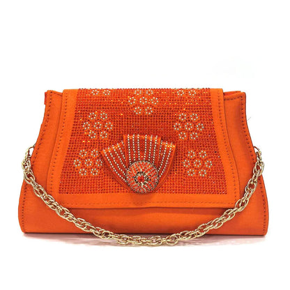 Close-up of sparkly Venus Chan women's party shoes showcasing intricate diamond details and peep toe design.