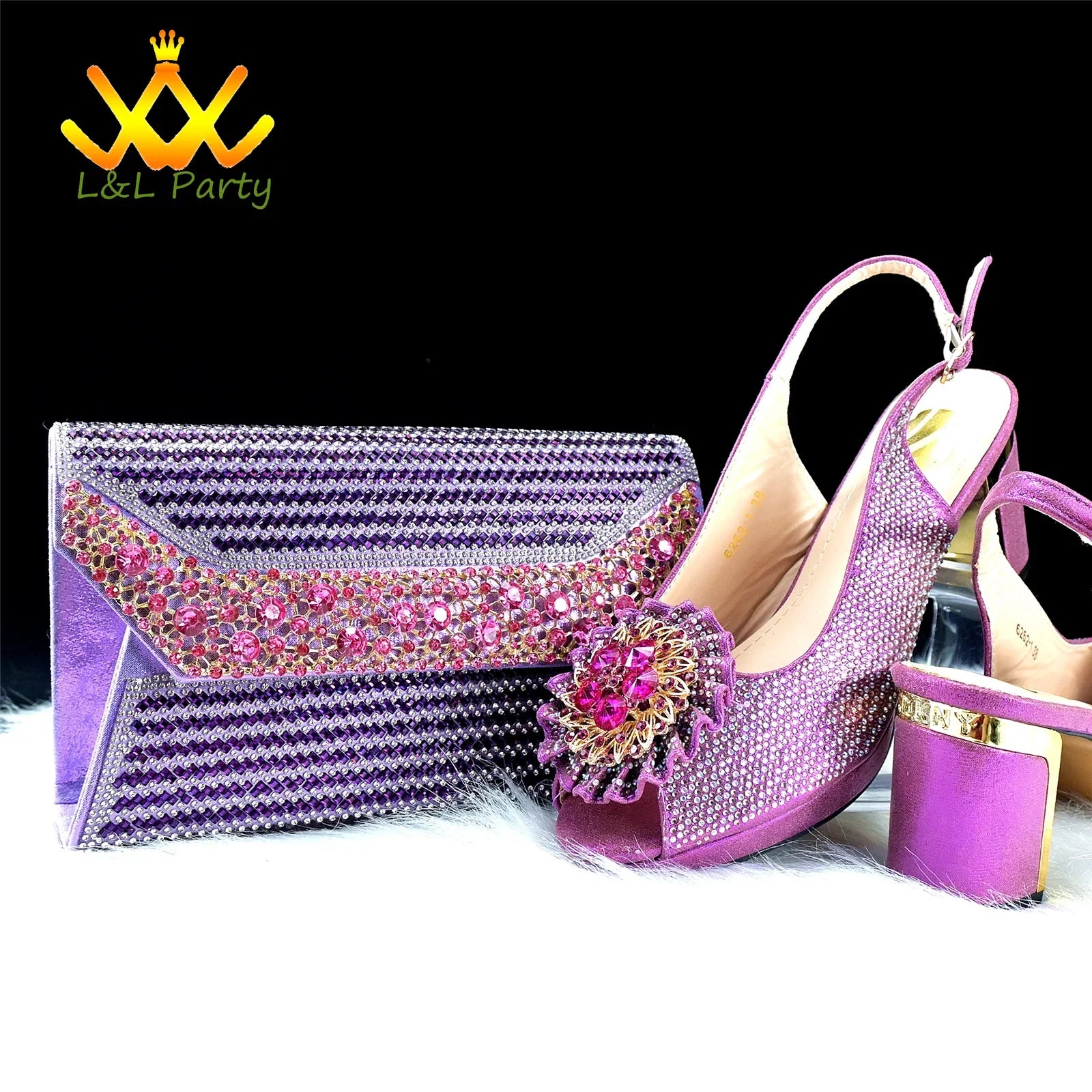 Detailed view of the elegant buckle strap closure on the women's green crystal sandals, offering a sophisticated touch to wedding attire.