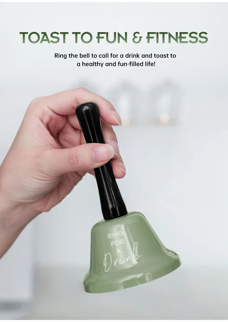 Handcrafted glass beer mug with a luxurious hand bell design, durable and elegant, perfect for special moments.