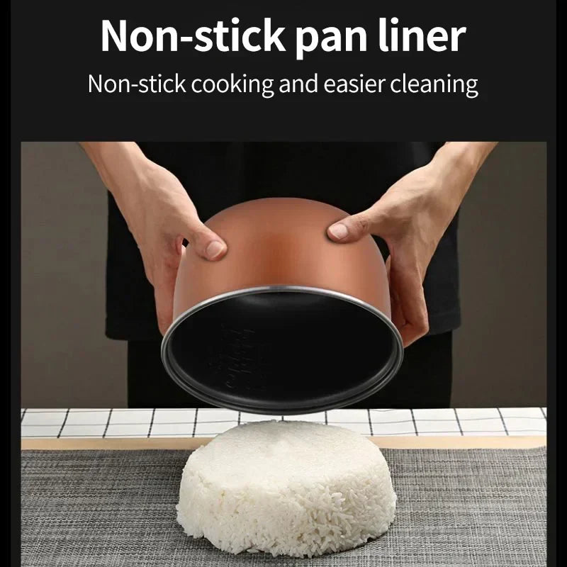 Stylish 200W Car Rice Cooker, epitomising convenience and elegance, ideal for preparing luxurious meals while travelling.