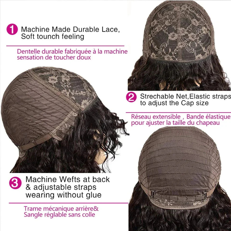 Luxurious Jerry Curly Short Pixie Bob Cut Human Hair Wig with Bangs showcasing a vibrant honey water wave texture, highlighting the exquisite Peruvian hair craftsmanship.