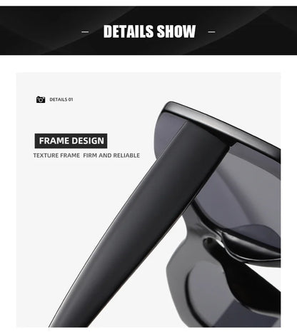 Elegant gradient orange sunglasses designed for women, showcasing oversized square lenses with premium UV400 protection.