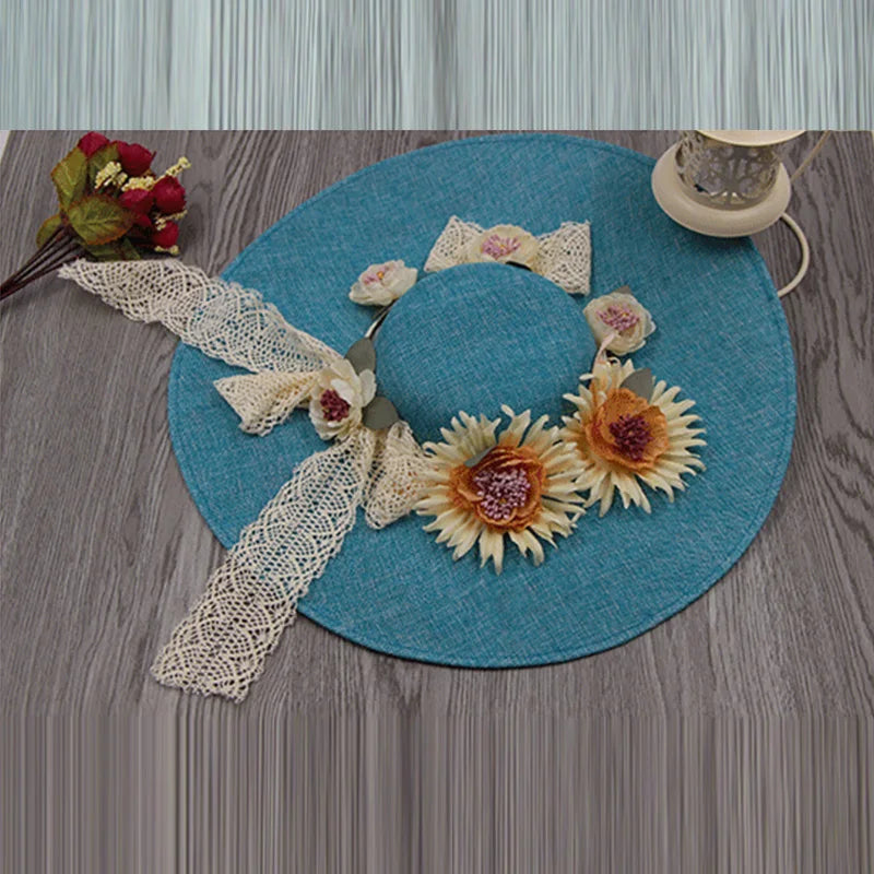 Elegant ladies wide brim sinamay fascinator hat with exquisite details, perfect for weddings and formal occasions.