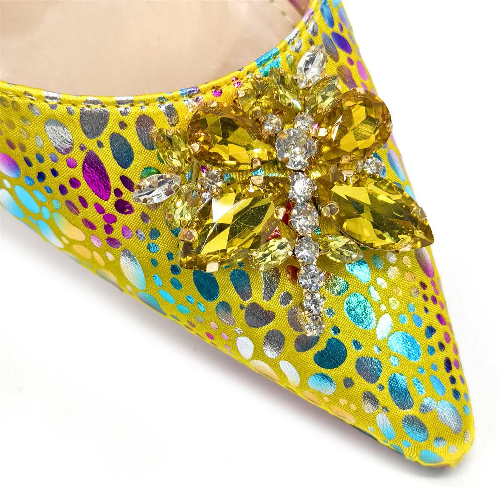 High-quality rubber outsole of the pointed toe pumps, ensuring comfort and durability, perfect for fashionable women attending parties.