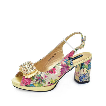 Stunning sky blue peep toe heels complemented by a fashionable handbag, ideal for spring and autumn celebrations.