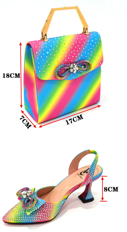 Luxury women's party shoes featuring sparkling rhinestone bow design, elegant super high heels, perfect for glamorous occasions.