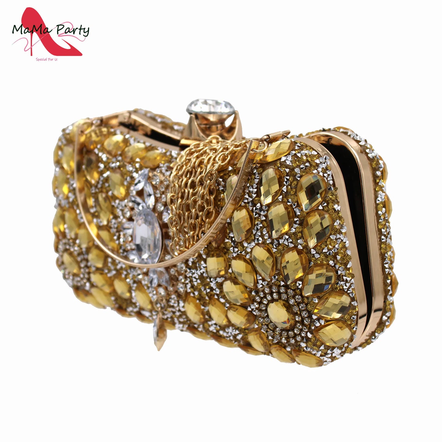 Elegant red peep toe sandals positioned elegantly, highlighting the super high square heel and delicate crystal design.