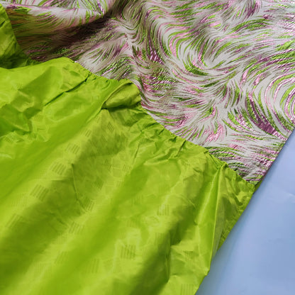 Lavish Purple African Women Brocade Boubou Dress showcasing intricate Bazin decoration, ideal for weddings and formal events.