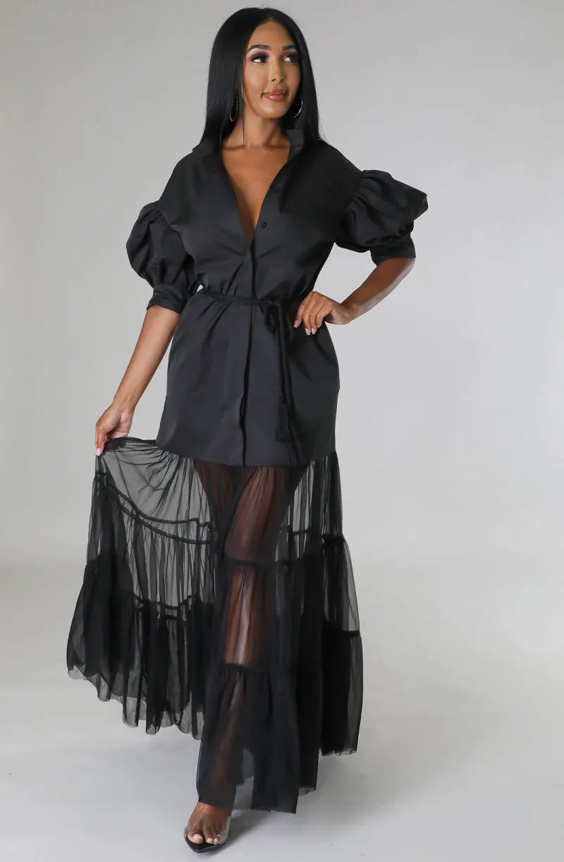 Chic ankle-length white lace dress for ladies, showcasing exquisite lace fabric and a decorative lace-up detail, suitable for junior fashion lovers.