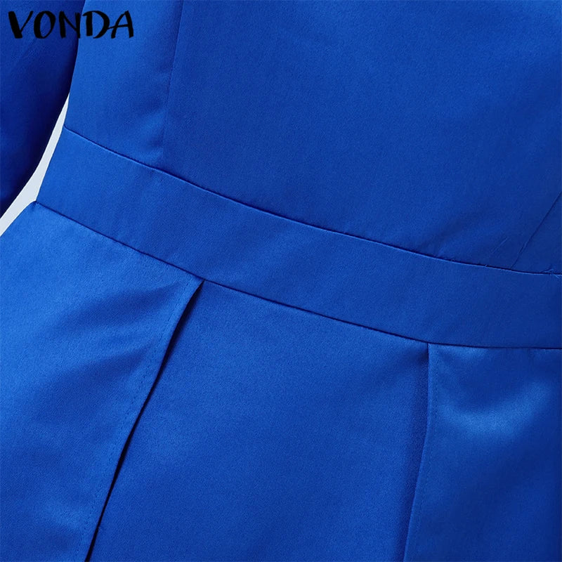 Stunning satin ruffle sundress for women in a natural waistline design, ideal for beach outings and casual streetwear while maintaining an air of elegance.