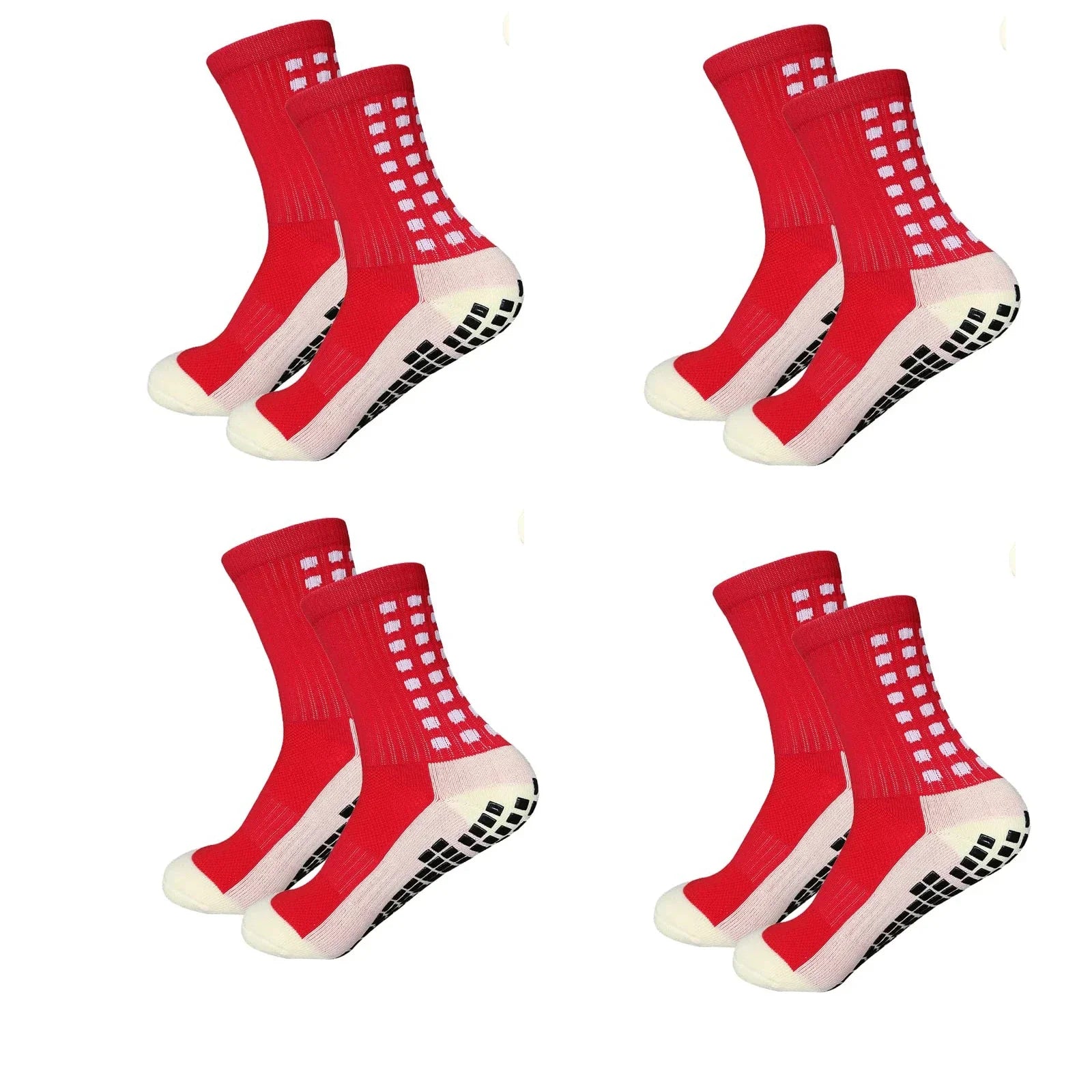Luxurious polyester men's mid-calf sports socks featuring an anti-slip design, ideal for active lifestyles in football and yoga classes.