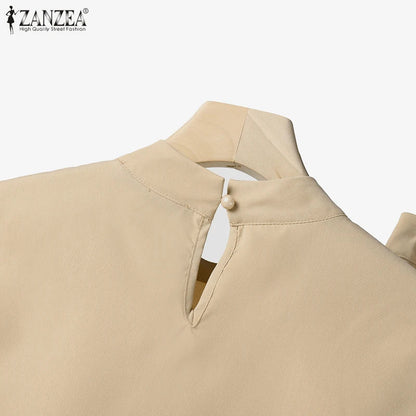 Stylish summer outfit combination of a chic tank top and wide leg pants, highlighting luxury and elegance for the discerning office lady.